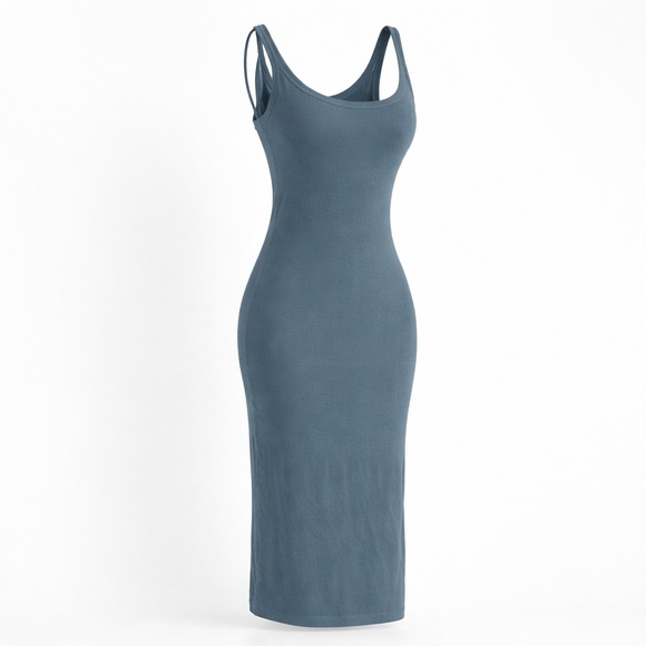 bobi Dresses & Skirts - Bobi Los Angeles NWT Tank Midi Dress in Bluestone